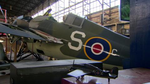 The original plane has been restored by the Ulster Aviation society