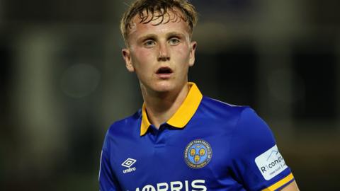 Ryan Finnigan in action for Shrewsbury