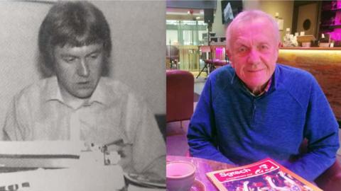 Glyn Tomos yn yr 1970au a heddiw