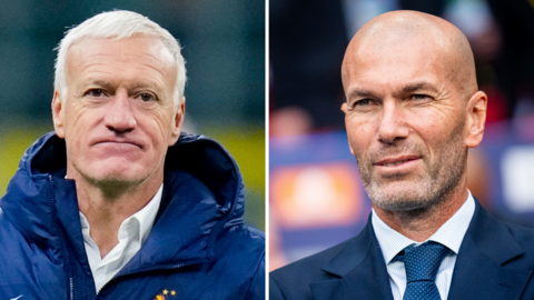 Didier Deschamps and Zinedine Zidane