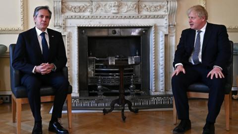 Prime Minister Boris Johnson meets US Secretary of State Antony Blinken