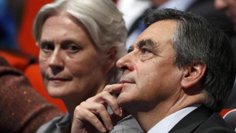 Penelope Fillon with her husband, French presidential candidate Francois Fillon