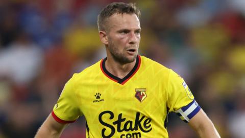 Tom Cleverley playing for Watford