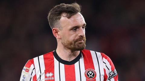 Jack Robinson playing for Sheffield United