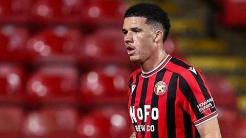 Rico Browne in action for Walsall