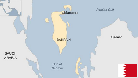 Map of Bahrain