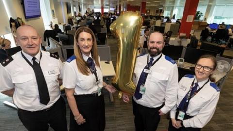 Staff at GMP's Force Contact, Crime and Operations Centre