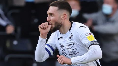 Matt Grimes celebrates