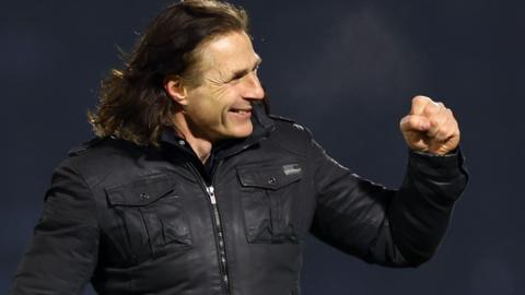 Gareth Ainsworth during his time as Wycombe Wanderers boss