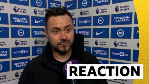 Brighton manager Roberto De Zerbi