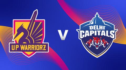 UP Warriorz v Delhi Capitals badge graphic