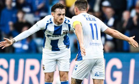 Kilmarnock's Joe Hugill celebrates