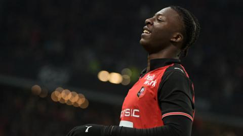 Mohamed Kader Meite in action for Rennes