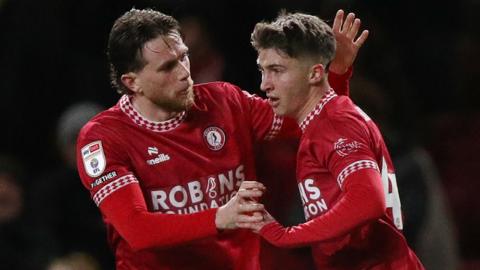 Bristol City celebrate goal