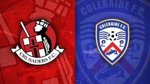 Badges of Crusaders and Coleraine