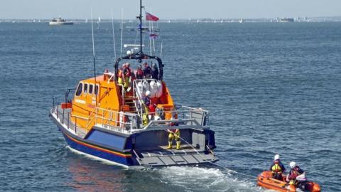 An archive picture of Bembridge lifeboat