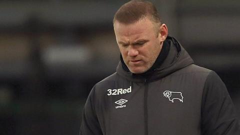 Derby County manager Wayne Rooney