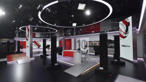 The new BBC news studio