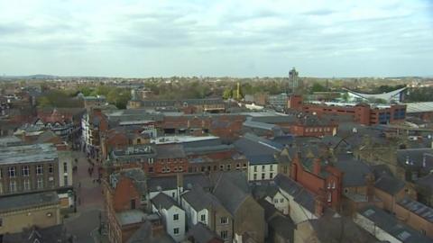 Wrexham skyline