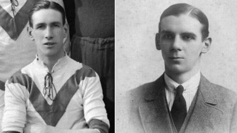 Private William Jonas (L) and Second Lieutenant Hugh Carr (R)