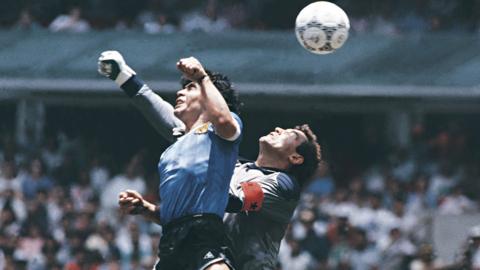 Diego Maradona Peter Shilton