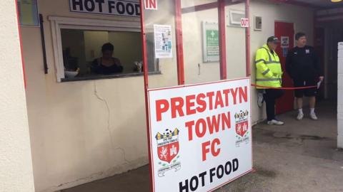 Prestatyn Town football club cafe