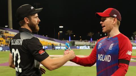 Kane Williamson and Eoin Morgan