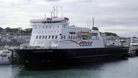 Commodore Clipper in Guernsey's St Peter Port Harbour