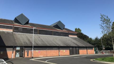 The outside of the events space at Carlisle's Sands Centre