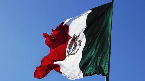 A Mexican flag