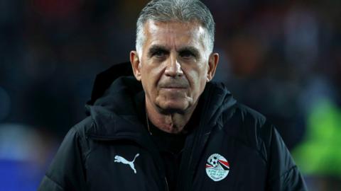 Carlos Queiroz on the side lines