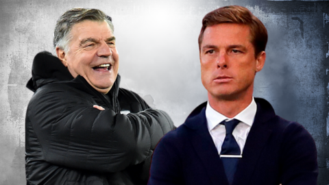 West Brom boss Sam Allardyce and Fulham boss Scott Parker