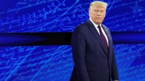 US President Donald Trump at ABC News' town hall event in Philadelphia. Photo: 15 September 2020