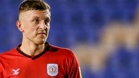 Oli Finney in action for Crewe Alexandra