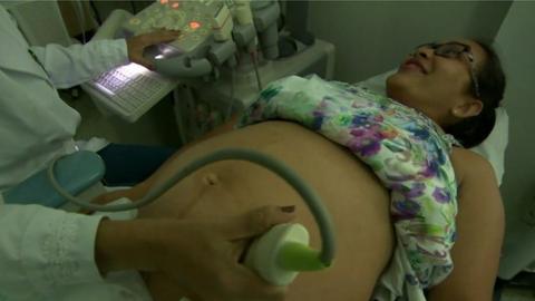 Pregnant woman in Brazil