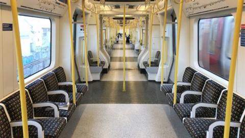 Empty Tube train