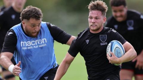 Northampton Saints in training