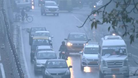 Heavy rains and strong winds were reported in Delhi and its neighbouring areas