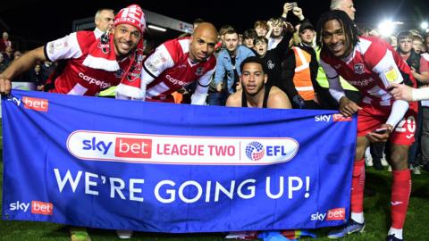 Exeter City celebrate