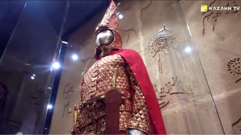The Golden Man armour in the Kazakh National Museum