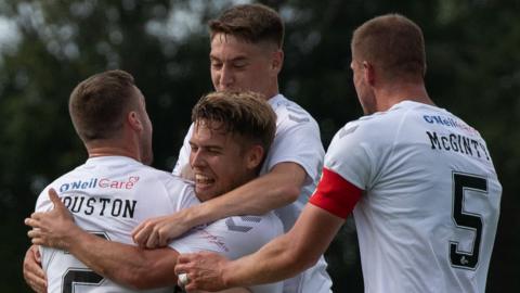 Ayr United celebrate