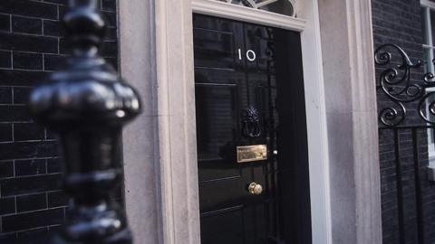 The door of 10 Downing Street