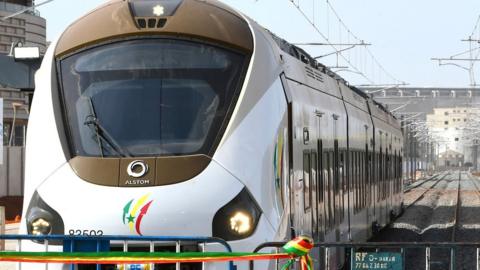 New express train in Dakar, Senegal
