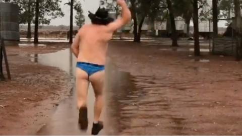 A series of rainstorms over the weekend brought much-needed relief and joy to farmers in Australia.