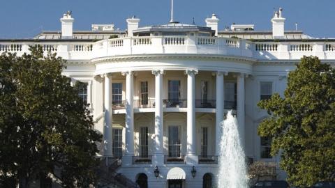 The south facade of the White House