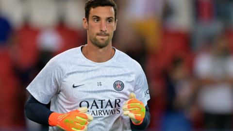 Paris St-Germain goalkeeper Sergio Rico