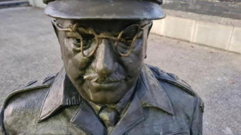 Statue of Captain Mainwaring from Dad's Army