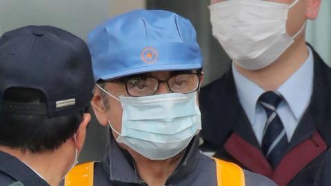 Former Nissan chairman Carlos Ghosn leaves the Tokyo Detention House