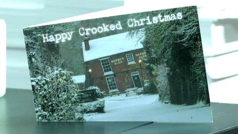 The Crooked House Christmas card