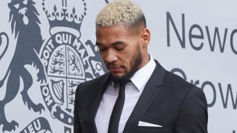 Joelinton outside Newcastle Magistrates Court